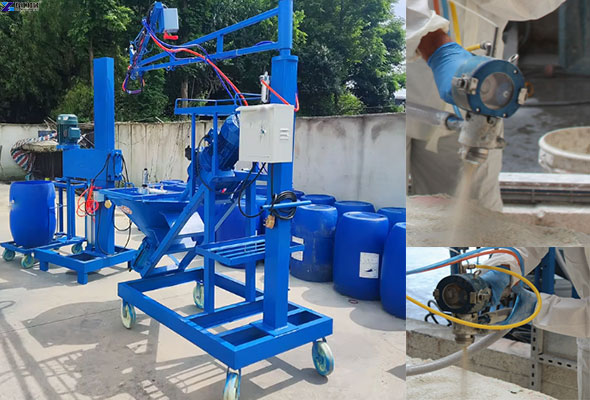 GRC spraying machine features