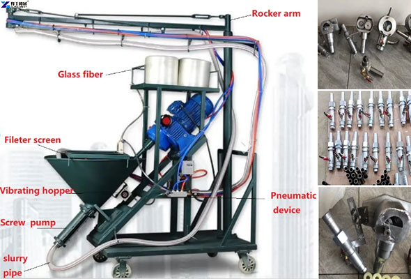 GRC fiberglass spraying machine