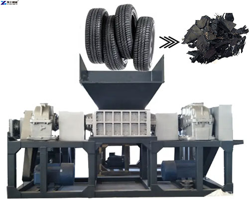 rubber tire shredder machine